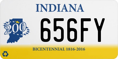 IN license plate 656FY