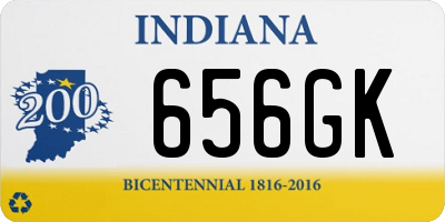 IN license plate 656GK