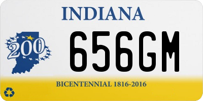 IN license plate 656GM