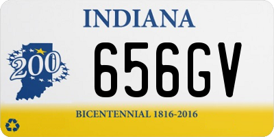 IN license plate 656GV