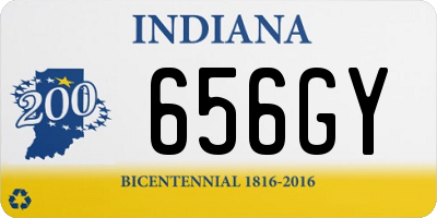 IN license plate 656GY