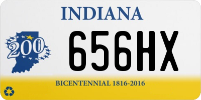 IN license plate 656HX