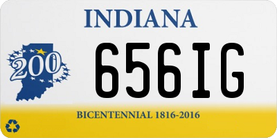IN license plate 656IG