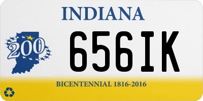 IN license plate 656IK