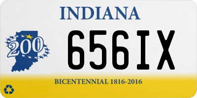 IN license plate 656IX