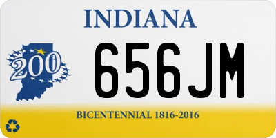 IN license plate 656JM