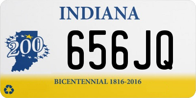 IN license plate 656JQ