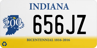 IN license plate 656JZ