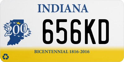 IN license plate 656KD