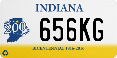 IN license plate 656KG