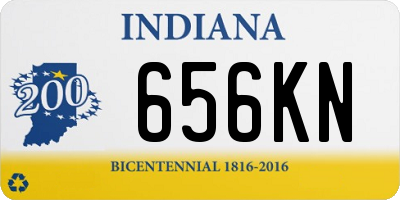 IN license plate 656KN