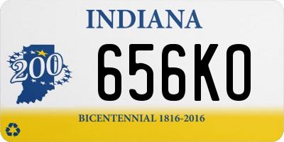 IN license plate 656KO