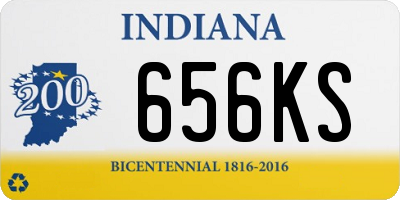 IN license plate 656KS