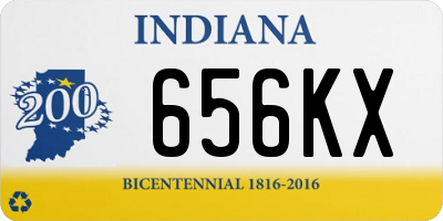 IN license plate 656KX