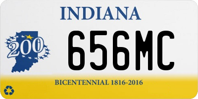IN license plate 656MC