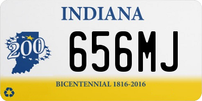 IN license plate 656MJ