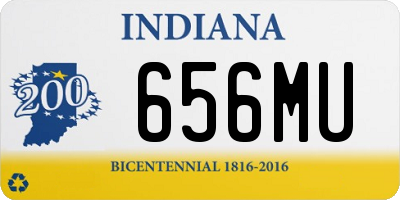 IN license plate 656MU