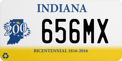 IN license plate 656MX