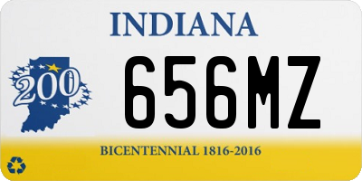 IN license plate 656MZ
