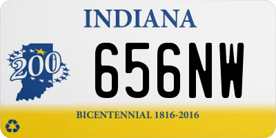 IN license plate 656NW