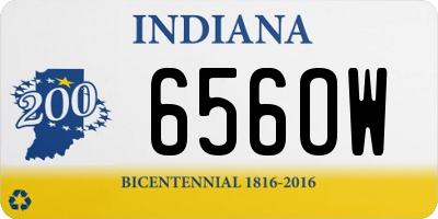 IN license plate 656OW