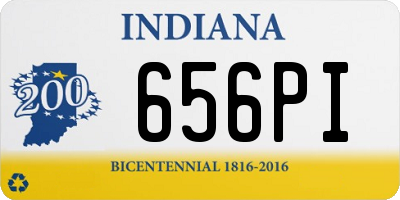 IN license plate 656PI