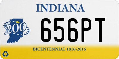 IN license plate 656PT