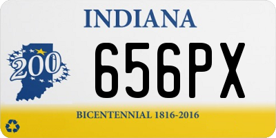 IN license plate 656PX