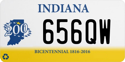 IN license plate 656QW