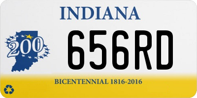 IN license plate 656RD