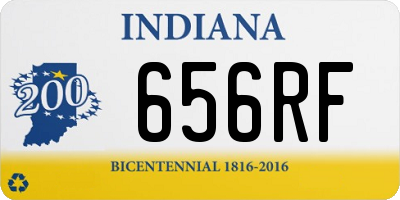 IN license plate 656RF