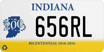 IN license plate 656RL