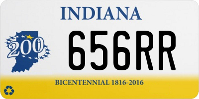 IN license plate 656RR