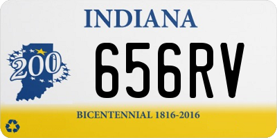 IN license plate 656RV
