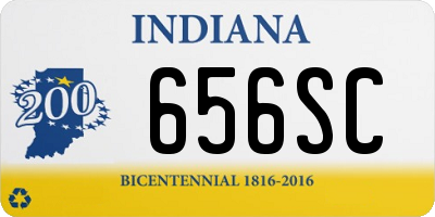 IN license plate 656SC