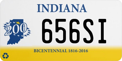 IN license plate 656SI