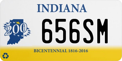 IN license plate 656SM