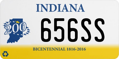 IN license plate 656SS