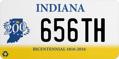 IN license plate 656TH