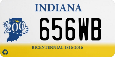 IN license plate 656WB