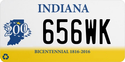 IN license plate 656WK