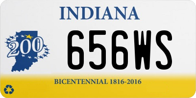 IN license plate 656WS