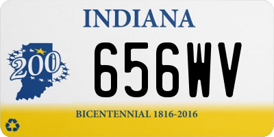 IN license plate 656WV