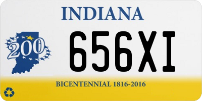 IN license plate 656XI