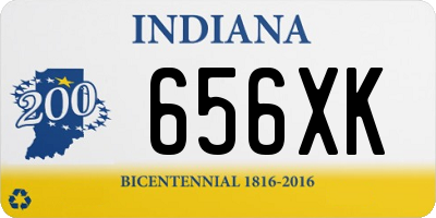 IN license plate 656XK