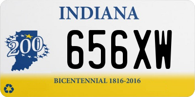 IN license plate 656XW