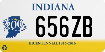 IN license plate 656ZB