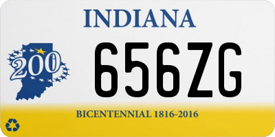 IN license plate 656ZG