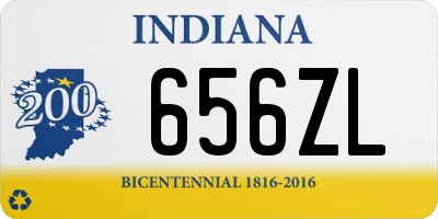 IN license plate 656ZL