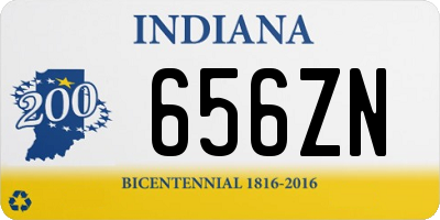 IN license plate 656ZN